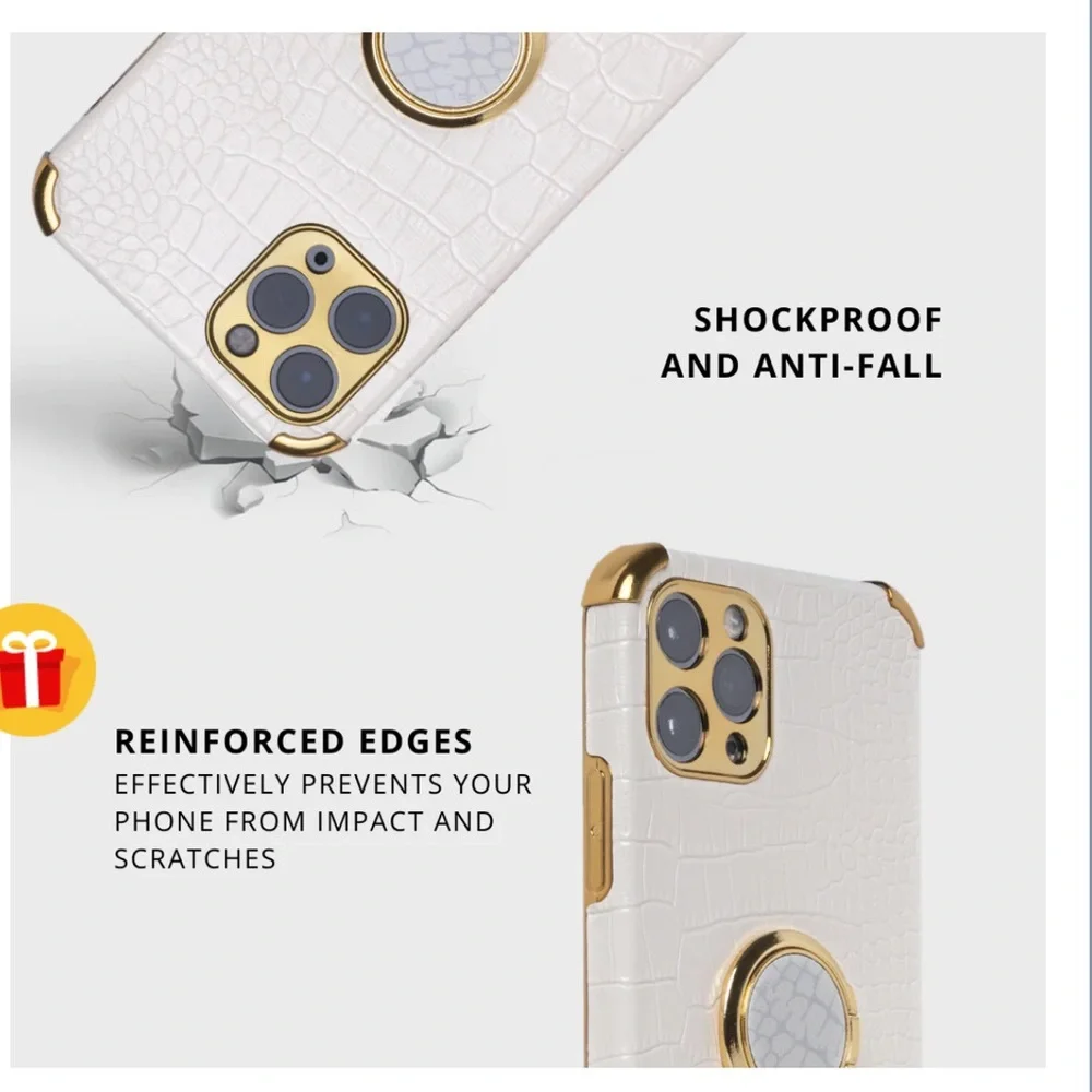 ⚡️3 for $8⚡️ Royal Cases “Nix” in white snake skin for iPhone 12 Pro Max